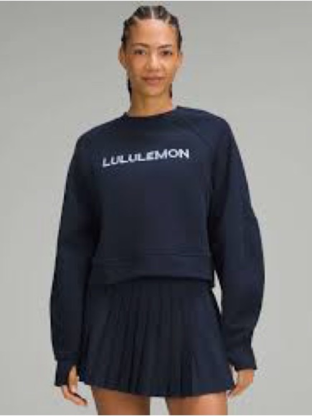 Lululemon Scuba Oversized wordmark Sweatshirt - true navy